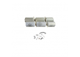 12" Snowflake Sparkle SILVER W/B Mixed Box Cracker